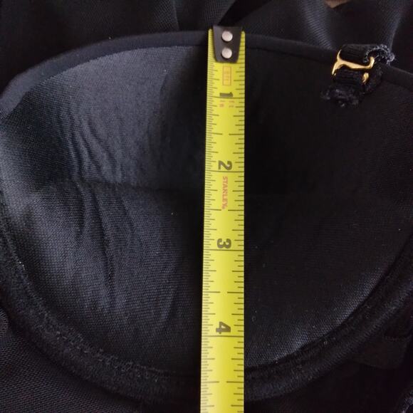 International Intimates Black Baby Doll Size Small Mesh Lining Adjustable Straps - Picture 9 of 11